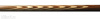 Бильярдный кий для русского бильярда Марион мастера Медведева двухсоставной, 22 запила (орех, граб)